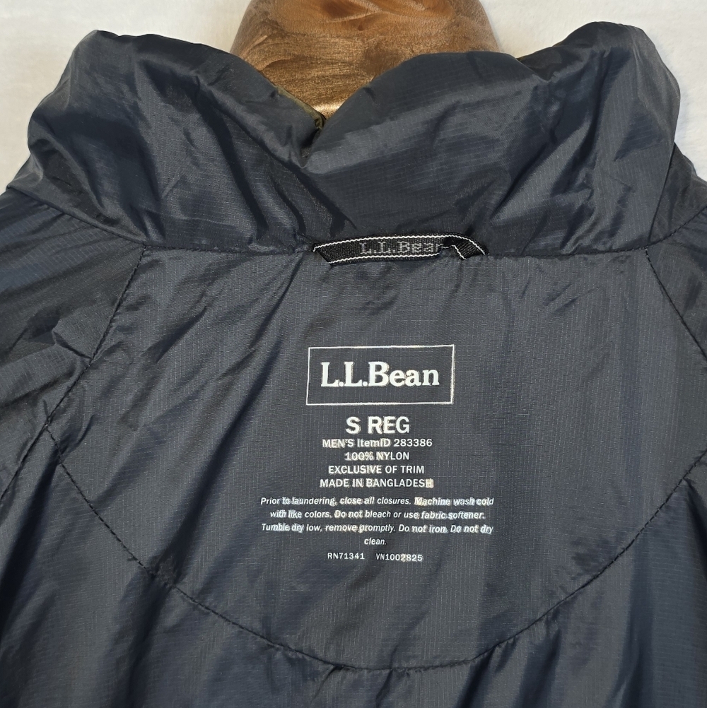 ​L.L. Bean Men's PrimaLoft Packaway Jacket Olive Green Puffer Gorpcore Sz.​S - Picture 7 of 15